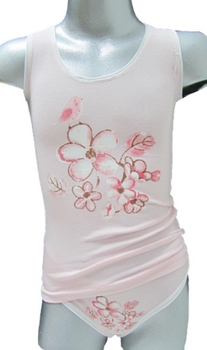 Майка для девочек "Розовая" 70285-РОЗ (размер 6-7 лет) - Белье - интернет гипермаркет детской одежды Смартордер